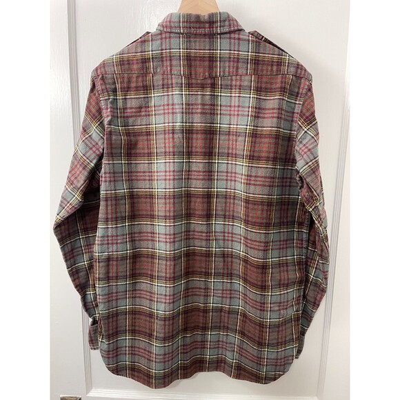 VTG Polo by Ralph Lauren Men's Military Western Style Flannel Work Shirt Size M - Picture 2 of 10